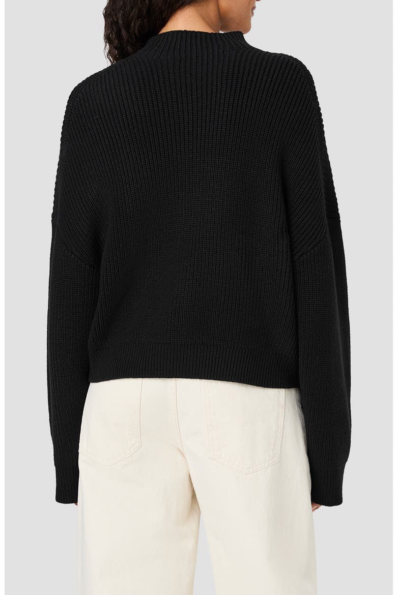 Babysoft Mock Neck Ribbed Sweater, Alternate, color, BLACK