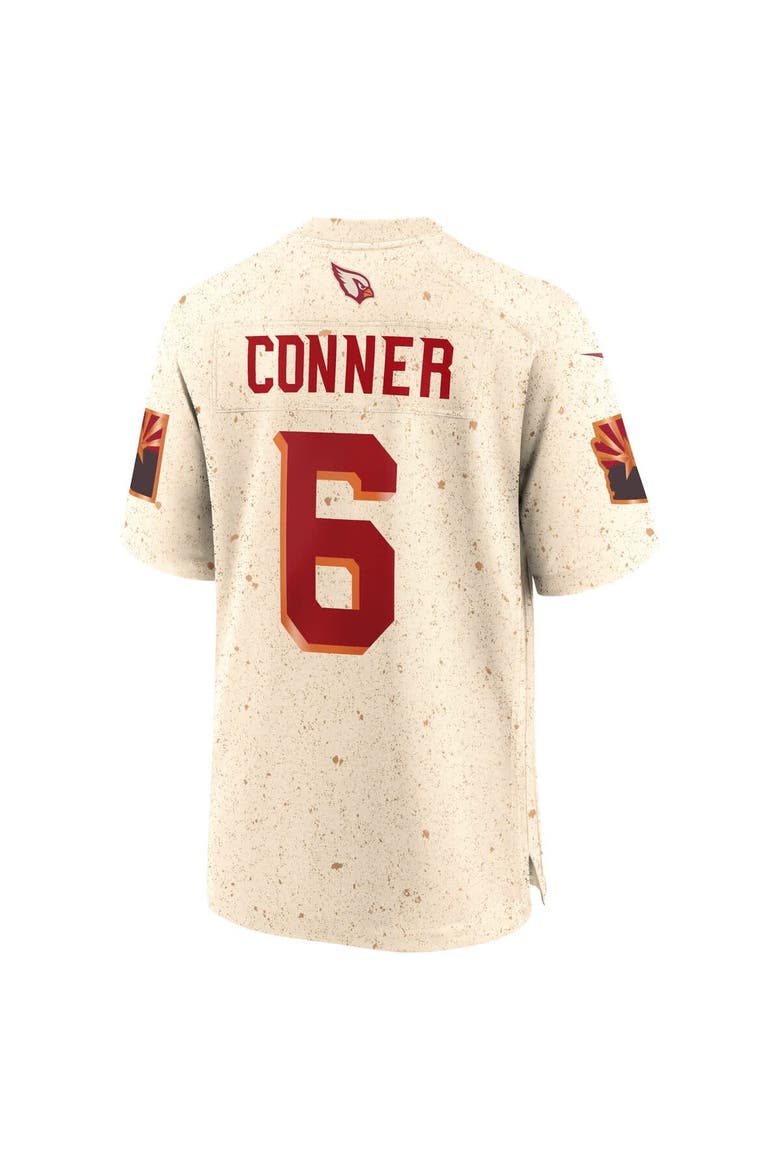 Men's Nike James Conner Natural Arizona Cardinals 2025 Rivalries Collection Game Jersey, Alternate, color, Natural