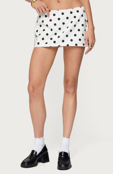 Noreen Polka Dot Low Rise Miniskort