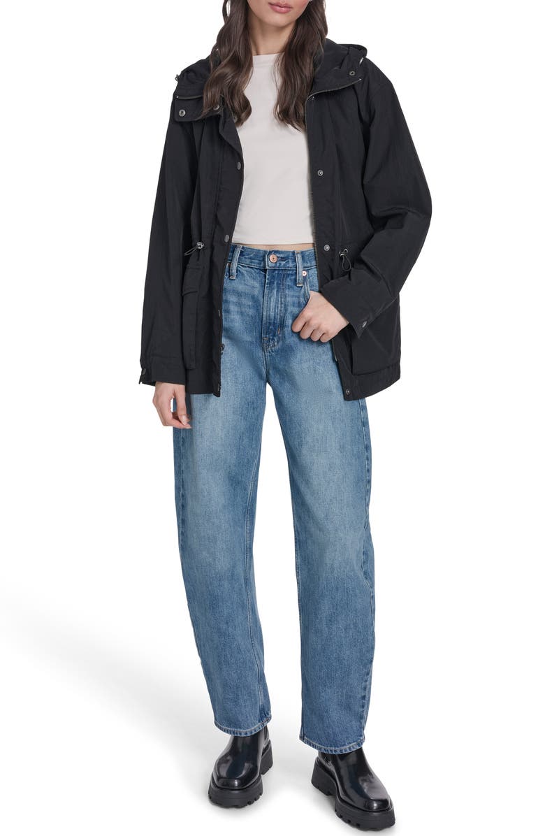 Levi's Water Resistant Hooded Jacket, Alternate, color, Black