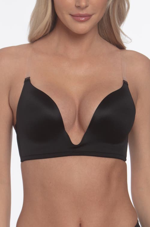 Dominique Intimates Uma U Plunge Convertible Bra With Multiple Strap Options In Black