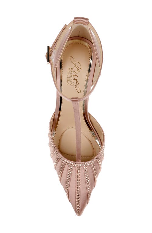 Jewel Badgley Mischka Faithlyn T-strap Pointed Toe Pump