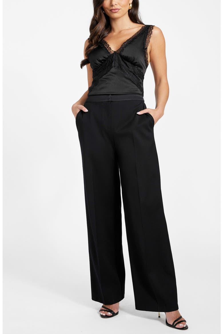 Thea Straight Leg Pants, Alternate, color, JBLACK-BLACK
