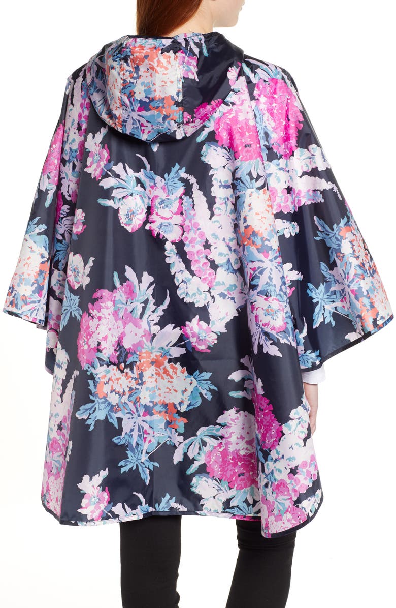 Joules Right as Rain Packable Waterproof Hooded Poncho, Alternate, color,