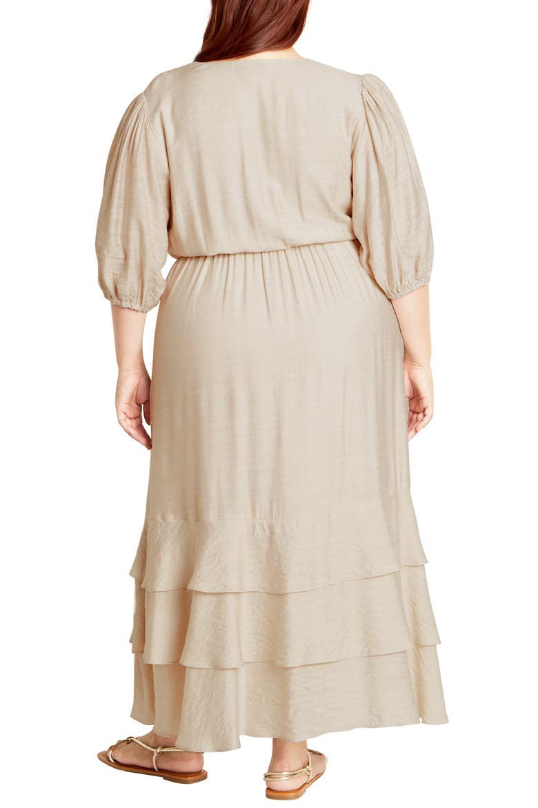 Bea Wrap Dress, Alternate, color, OAT
