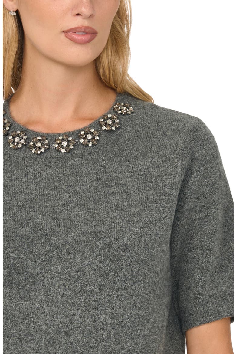 Embellish Collar Sweater, Alternate, color, SALT AND PEPPER