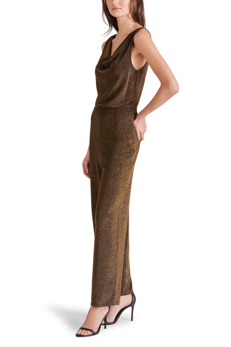 Metallic Wide Leg Jumpsuit, Alternate, color, GOLD