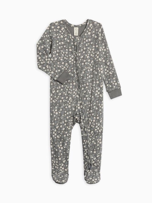 Colored Organics Organic Peyton Zipper Sleeper In Gray