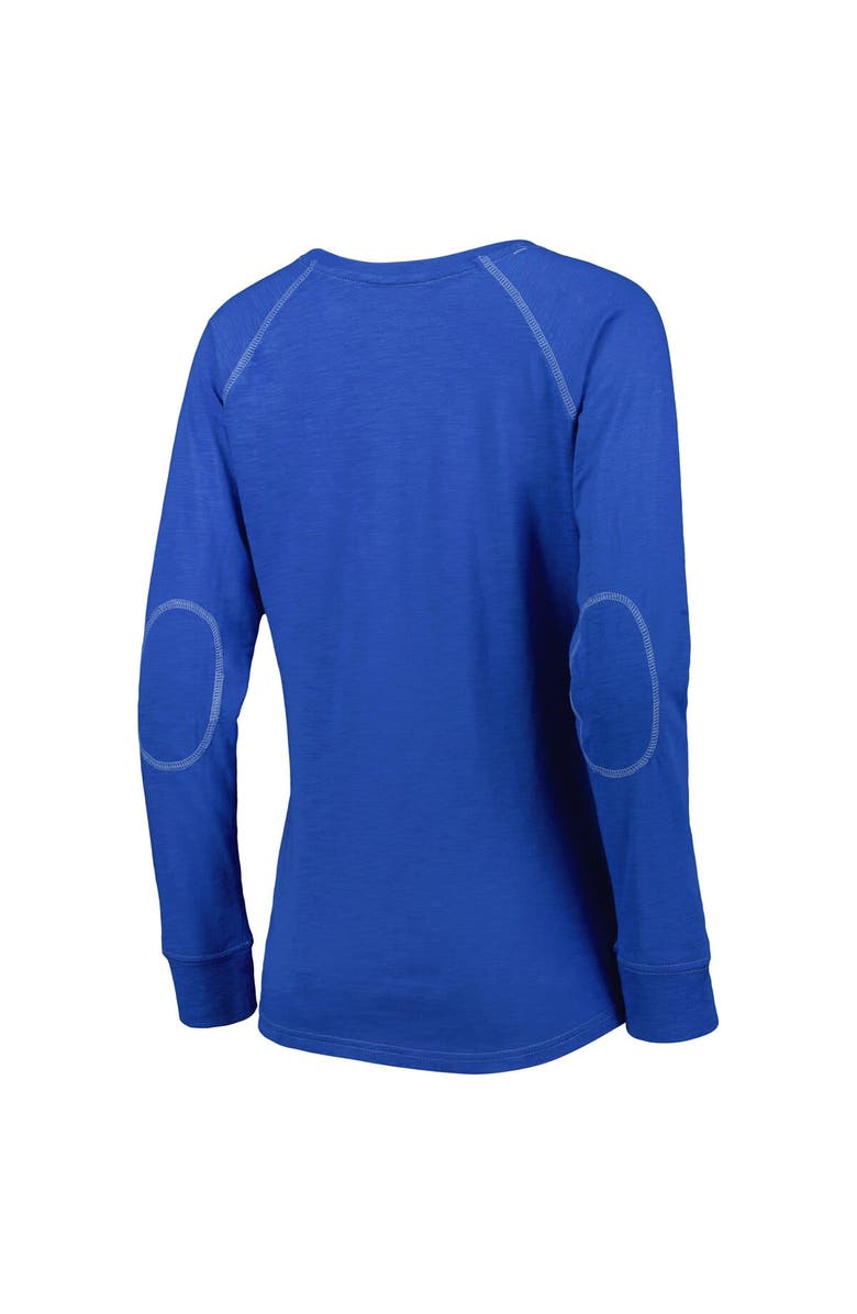 BOXERCRAFT Women's Royal Florida Gators Payton Elbow Patch Slub Raglan Long Sleeve T-Shirt, Alternate, color, 