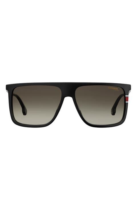 58mm Polarized Flat Top Sunglasses