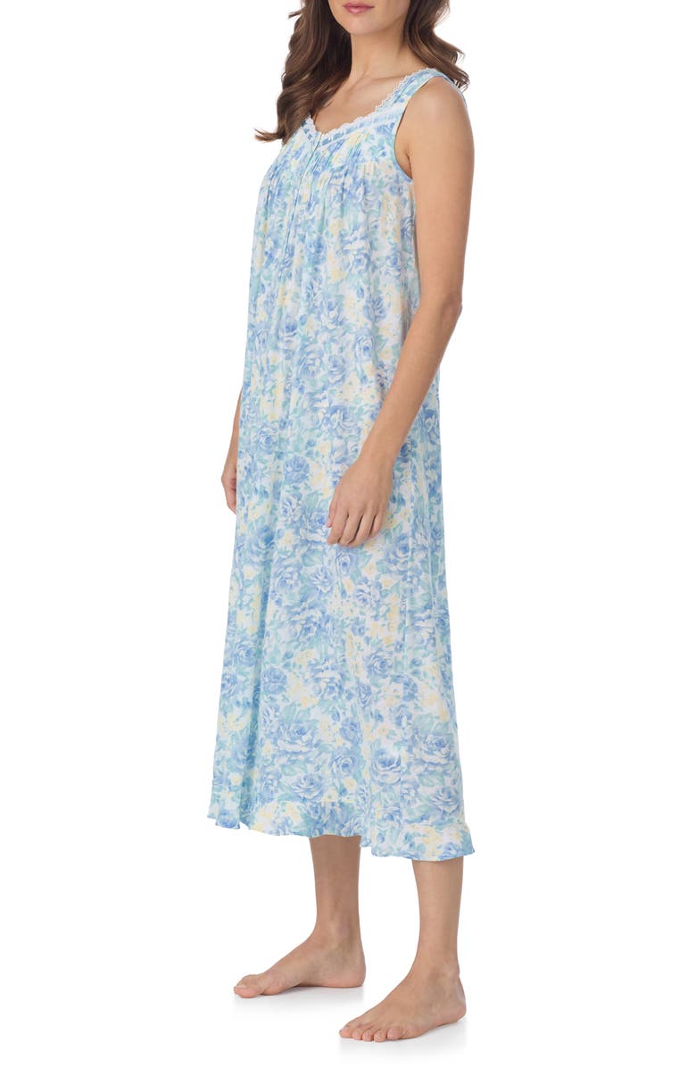 Eileen West Floral Knit Ballet Nightgown, Alternate, color,