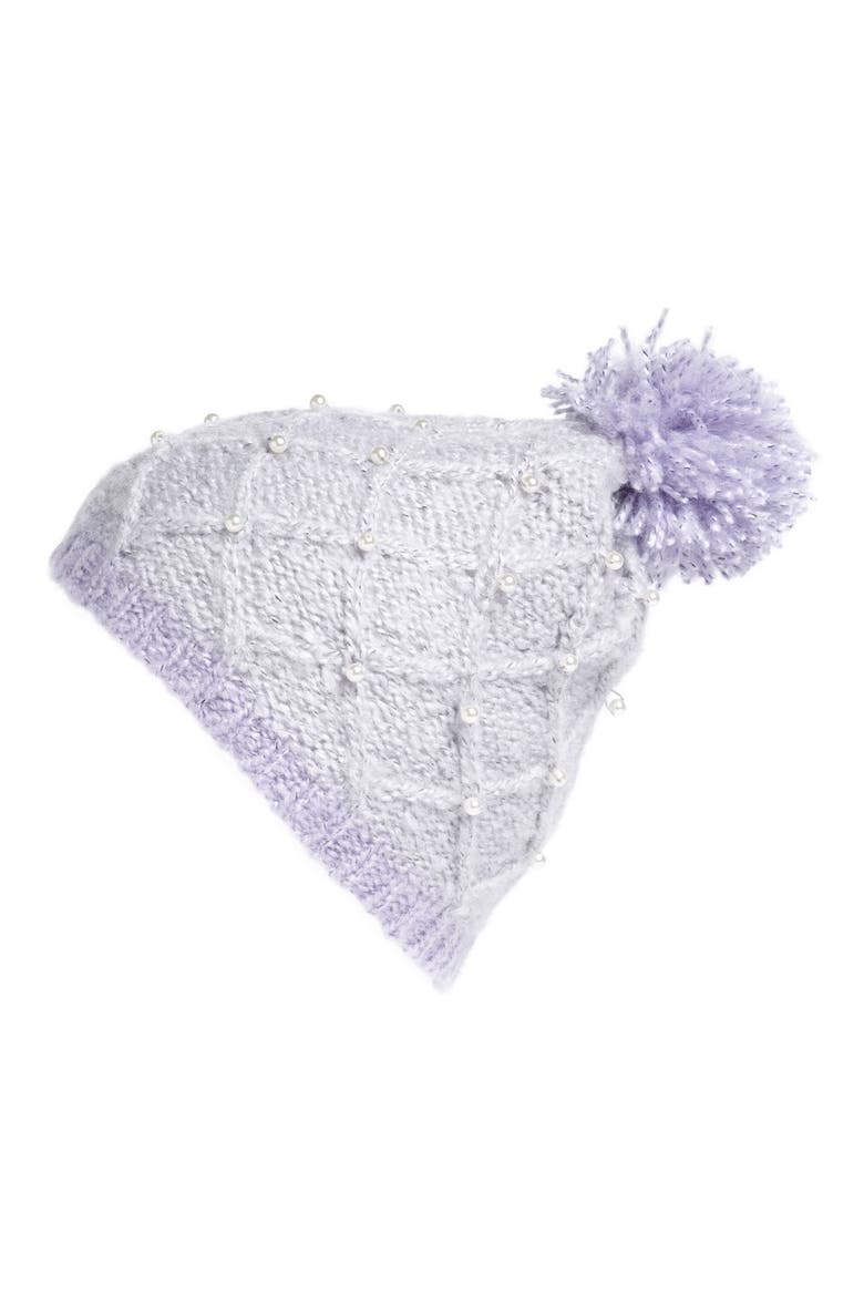 'Pearls of Wisdom' Skull Cap, Main, color, LIGHT GREY