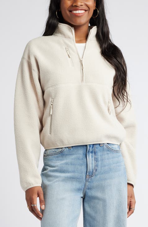 Women s Beige Fleece Jackets Nordstrom