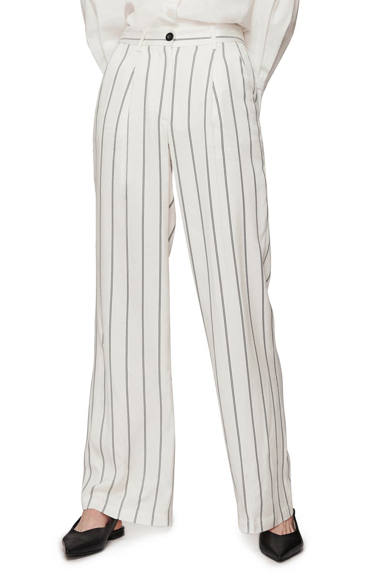 ANINE BING Ryan Stripe Trousers, Main, color, 