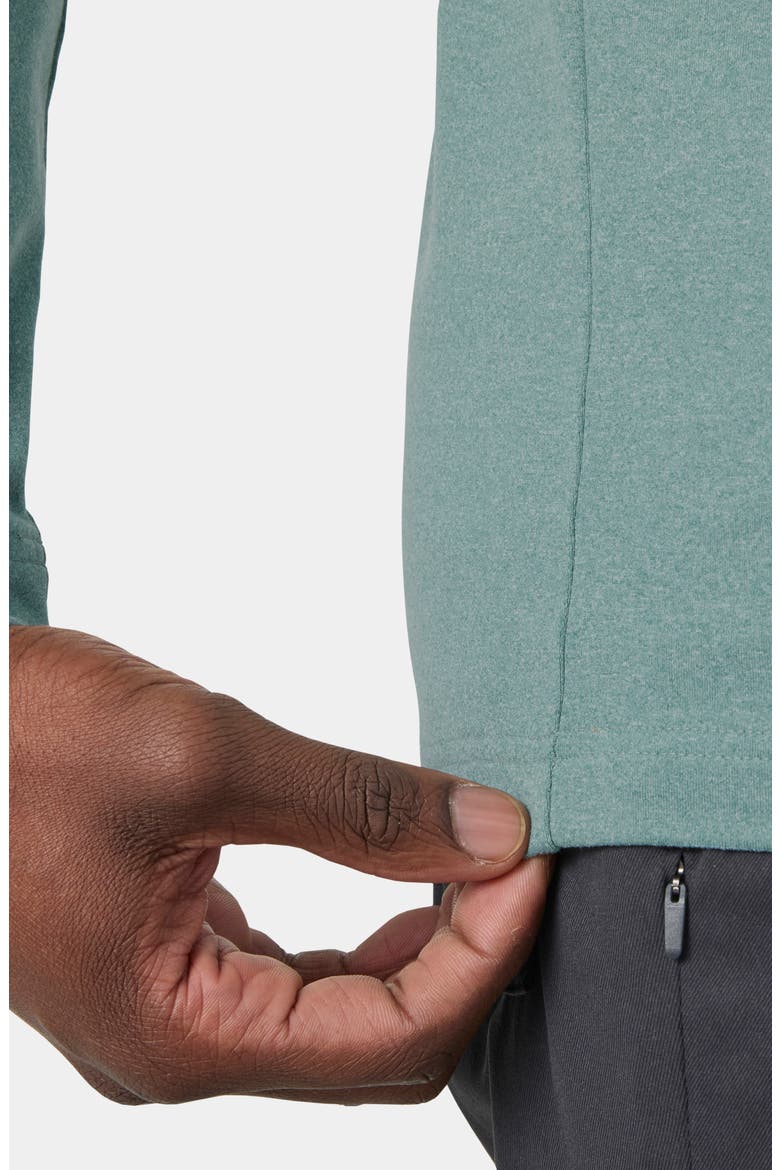 Tyri Half Zip Pullover, Alternate, color, 494 OPAL GREEN