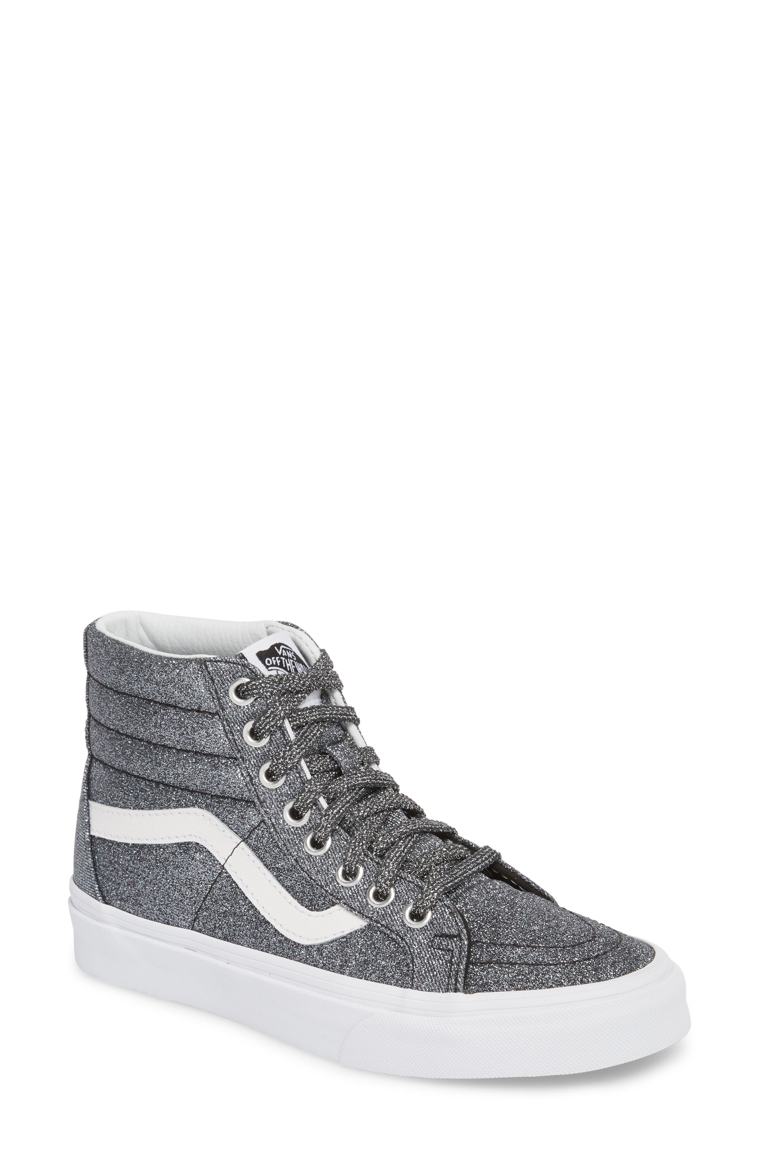 Vans UA Sk8-Hi Reissue Glitter Sneaker, Main, color, 