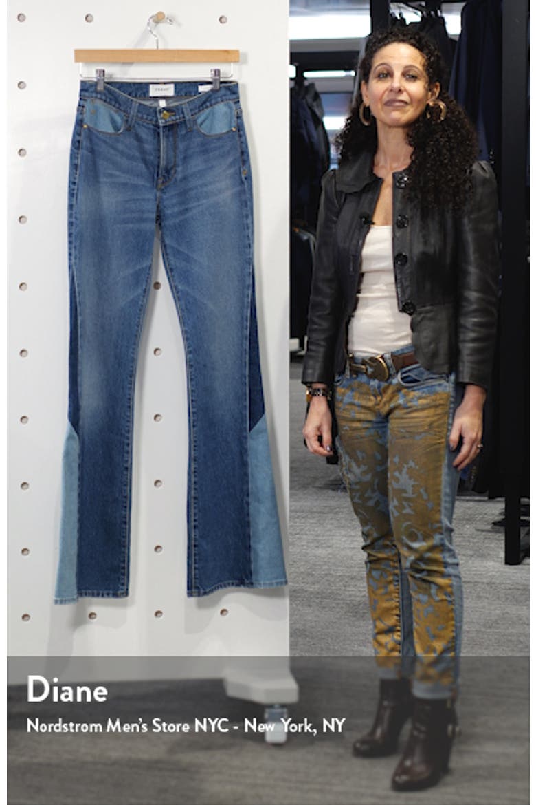 Le High Waist Flare Leg Jeans video
