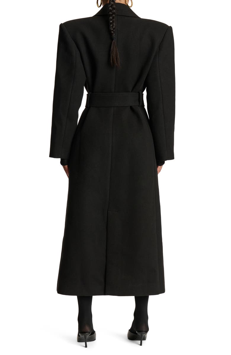 Naked Wardrobe Power Oversized Coat, Alternate, color, Black