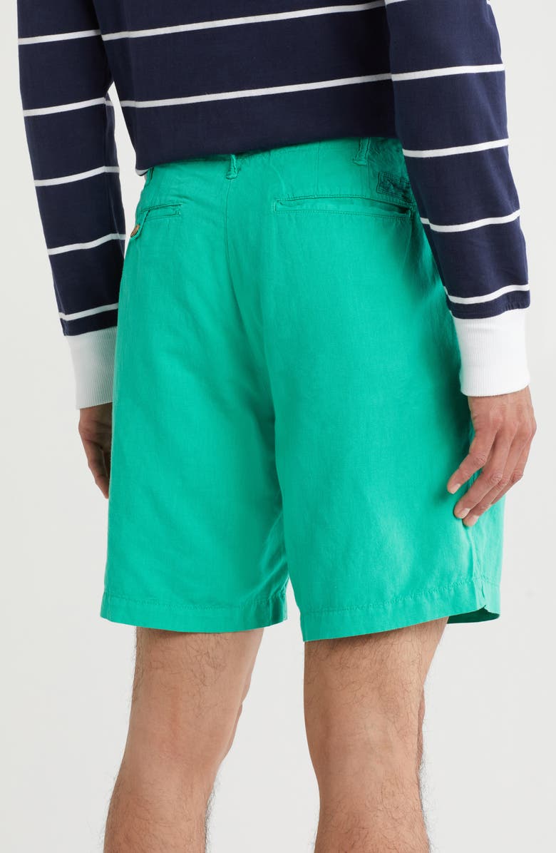 Polo Ralph Lauren Classic Fit Maritime Linen & Cotton Shorts, Alternate, color, 