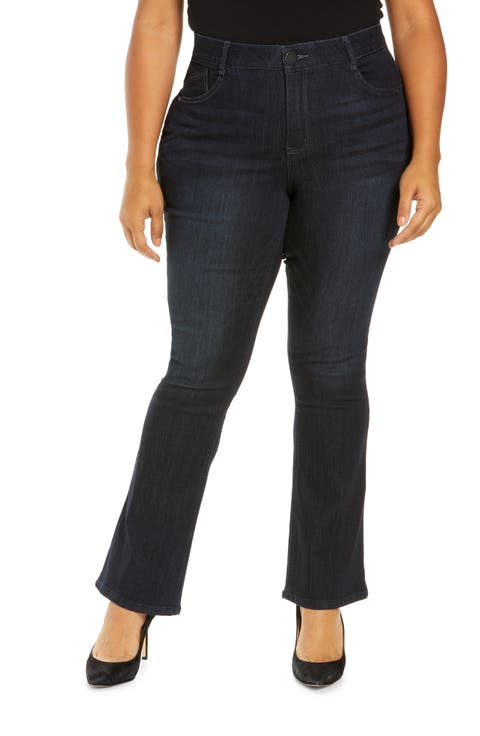 'Ab'Solution High Waist Itty Bitty Bootcut Jeans (Plus Size)