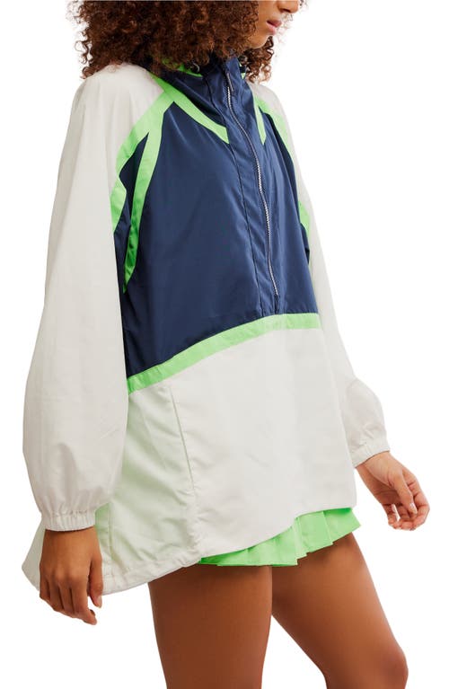 Free People Fp Movement Care Like The Wind Anorak In Blue