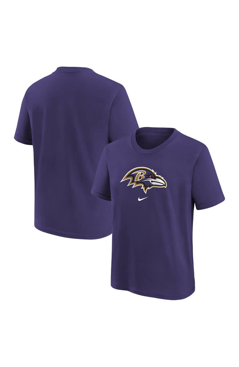 Nike Preschool Nike Purple Baltimore Ravens Team Wordmark T-Shirt, Main, color, Purple