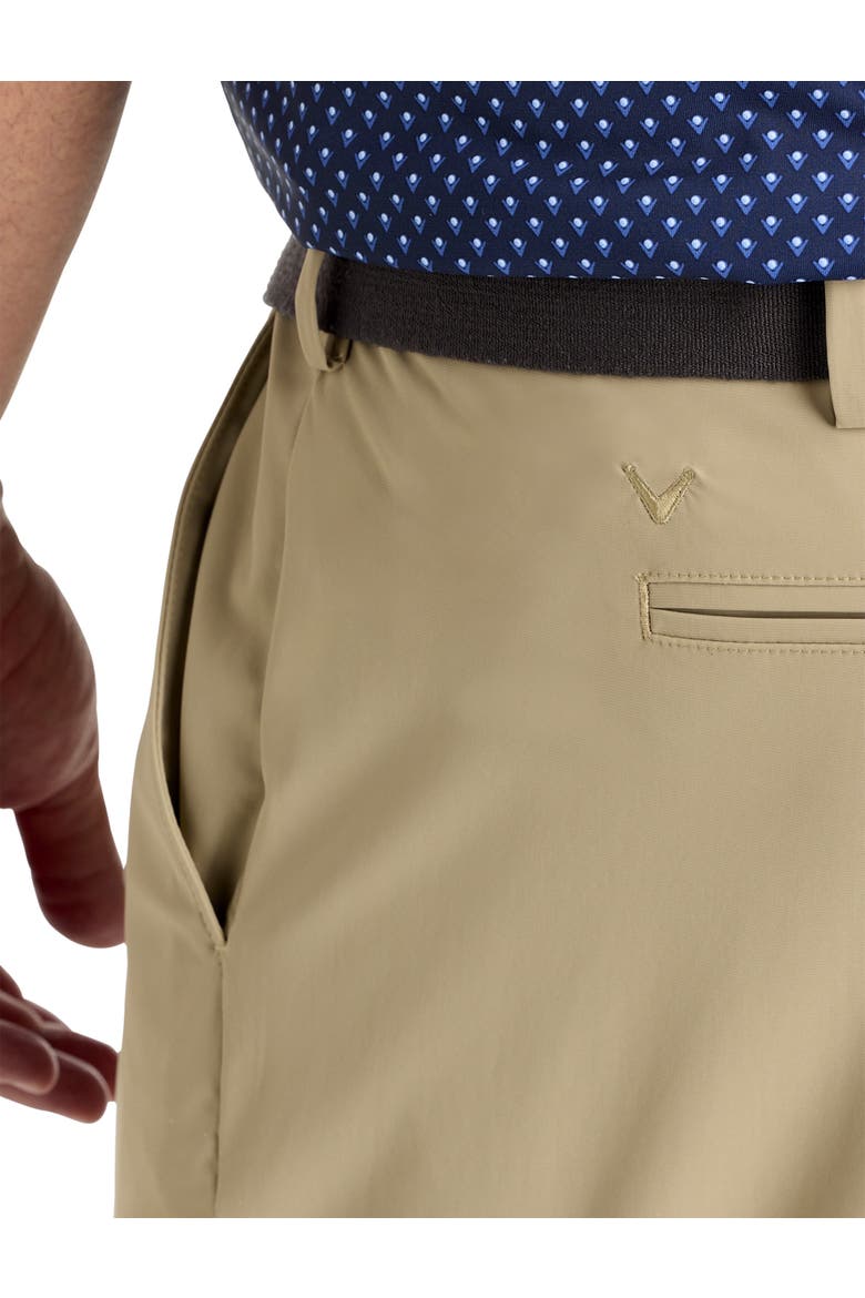 Big & Tall Flat-Front Golf Shorts, Alternate, color, CHINCHILLA