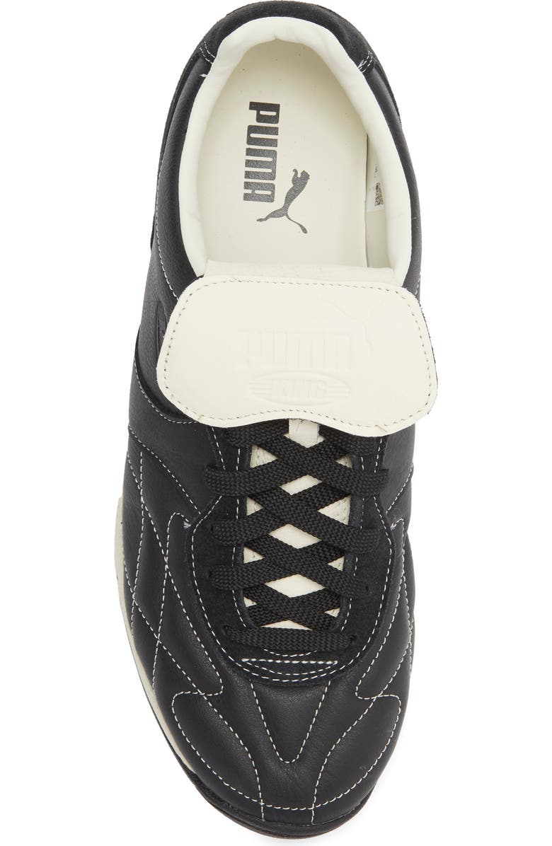 PUMA King Indoor Soccer Sneaker, Alternate, color, Puma Black-Frosted Ivory