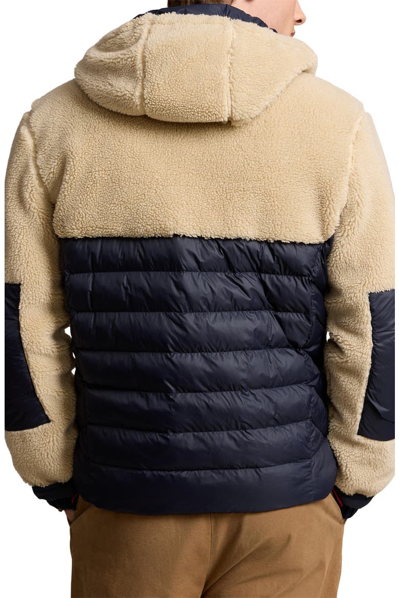 Mixed Media Insulated Jacket, Alternate, color, COLLECTION NAVY / SPRING BEIGE