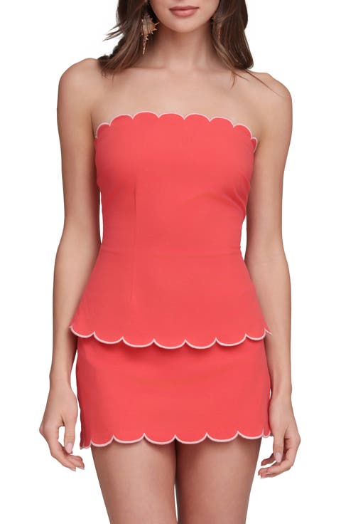 Scallop Edge Tube Top
