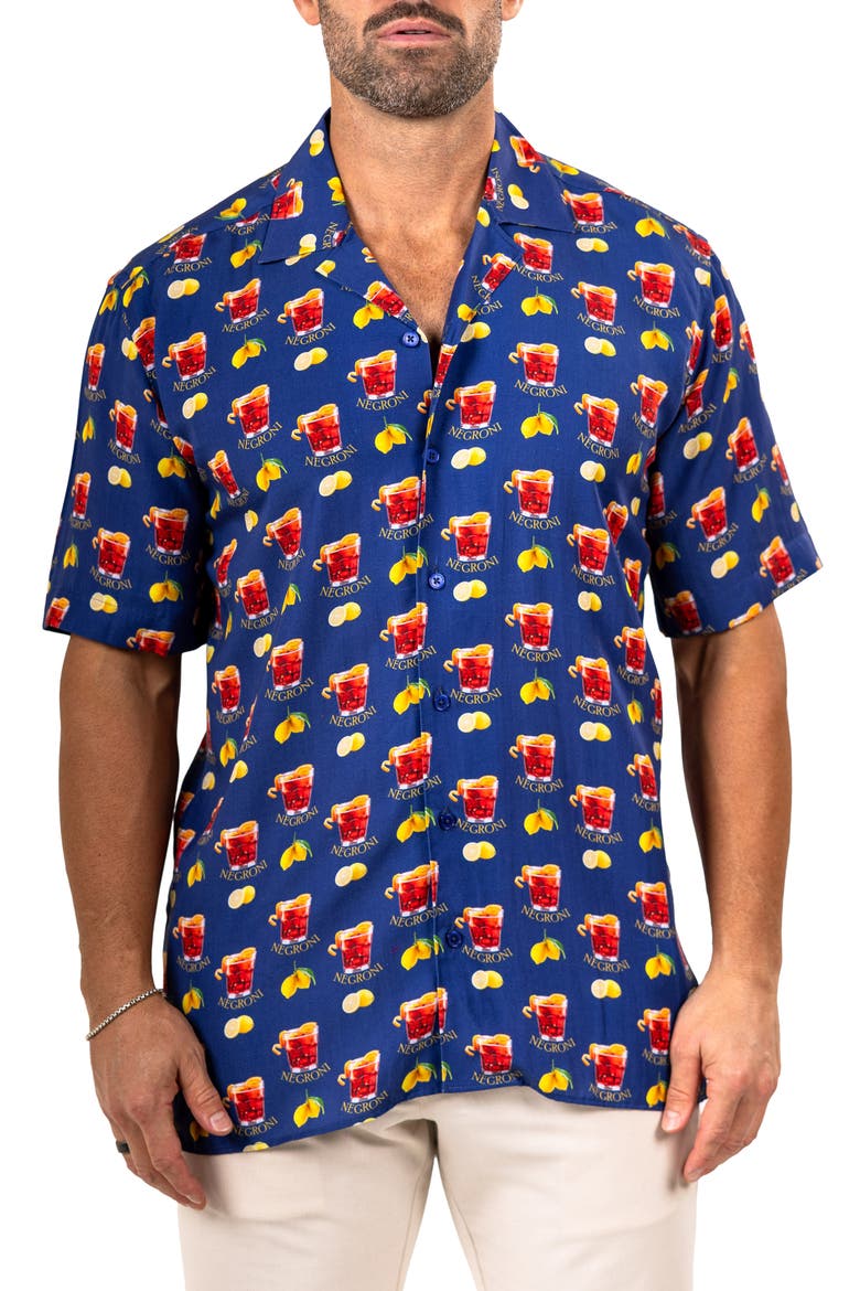 Apachi Marthyr0248 Blue Camp Shirt, Main, color, BLUE
