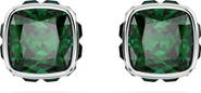 Swarovski Square Cut Birthstone Crystal Stud Earrings