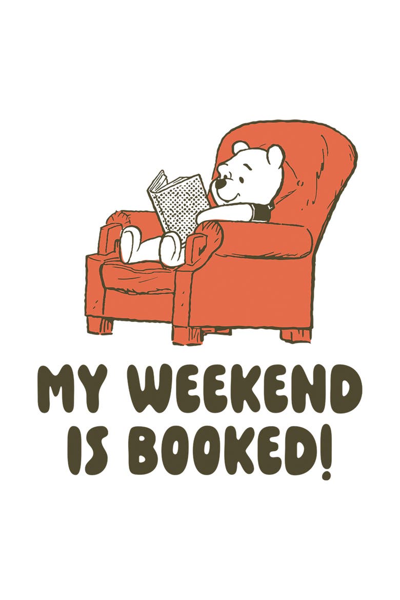 Men's My Weekend Is Booked Short Sleeve T-Shirt, Alternate, color, White