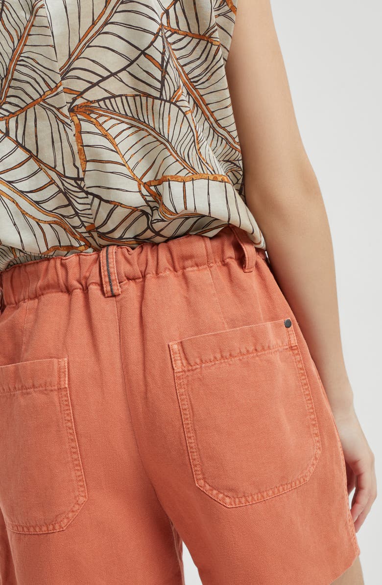 Brunello Cucinelli Baggy shorts with monili, Alternate, color, 