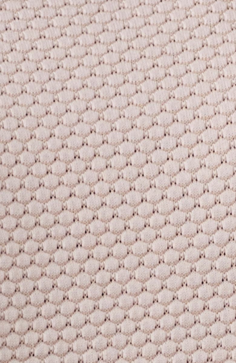 The Normal Brand Robles Jacquard Knit Short Sleeve Button-Up Shirt, Alternate, color, Ivory/ Khaki