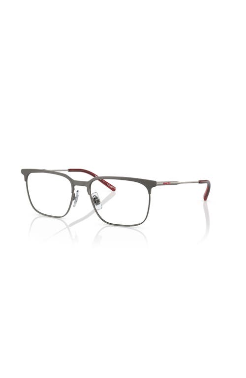Arnette 53mm Rectangle Optical Glasses In Gray