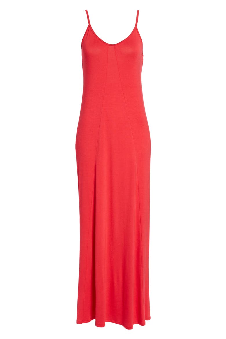 Maxi Dress, Alternate, color, RED LIPSTICK