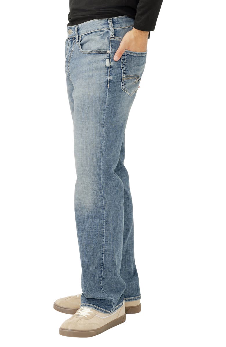 Silver Jeans Co. Zac Relaxed Fit Straight Leg Jeans, Alternate, color, Bond