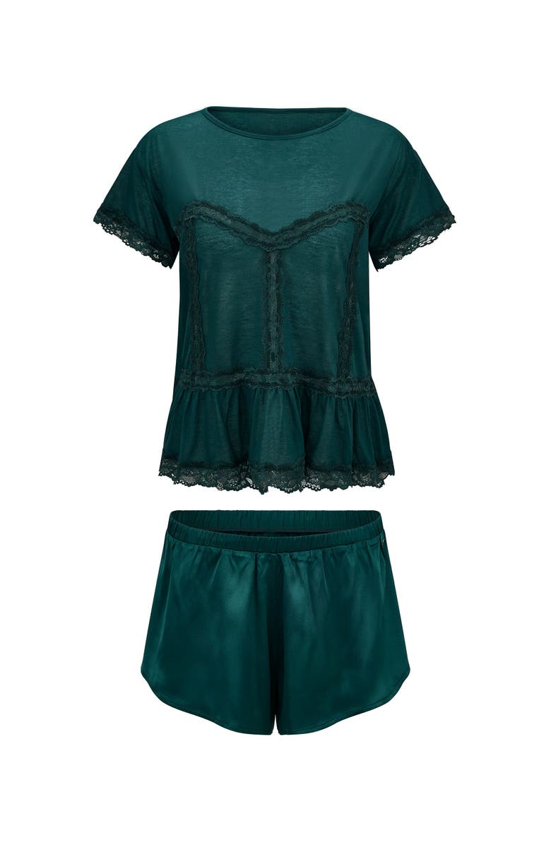 Adore Me Patrice Pajama Set, Alternate, color, Dark Green