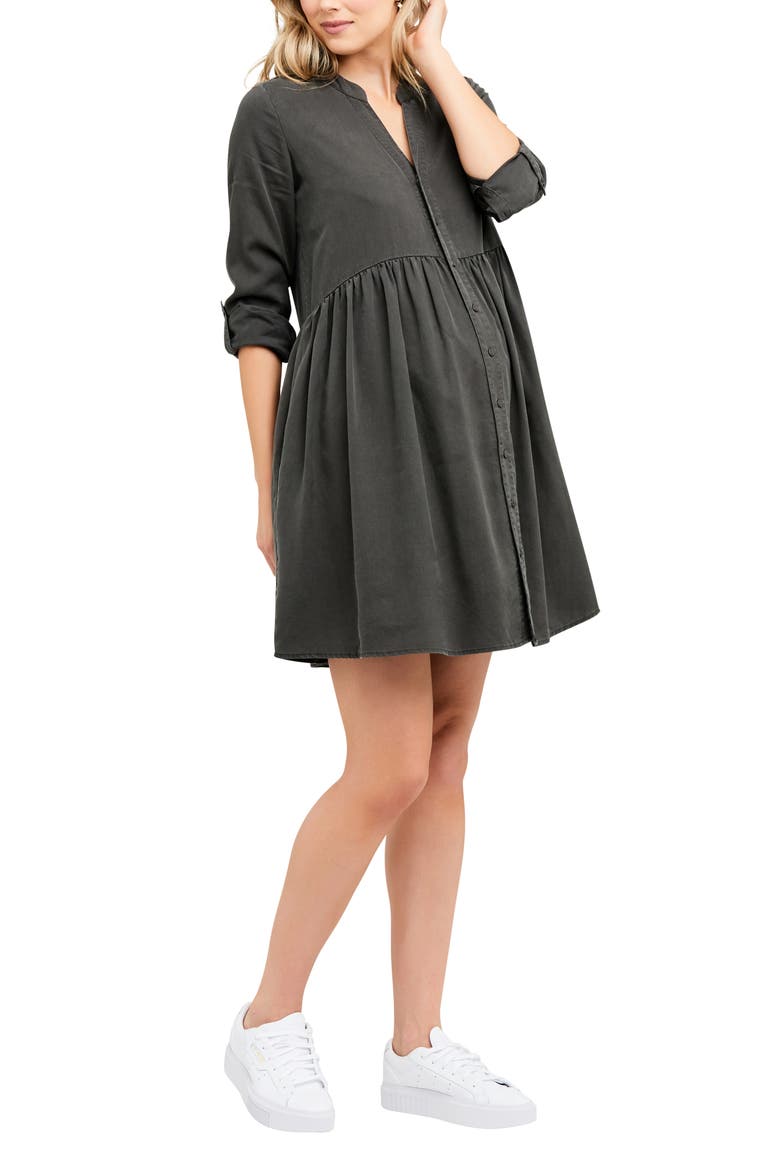 Demi Tencel Dress, Alternate, color, OLIVE