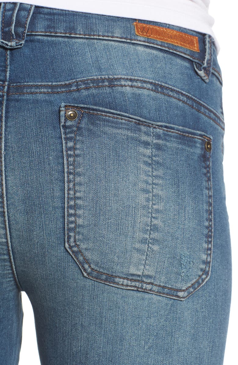 Wit & Wisdom Seamless Distressed Skinny Jeans, Alternate, color,