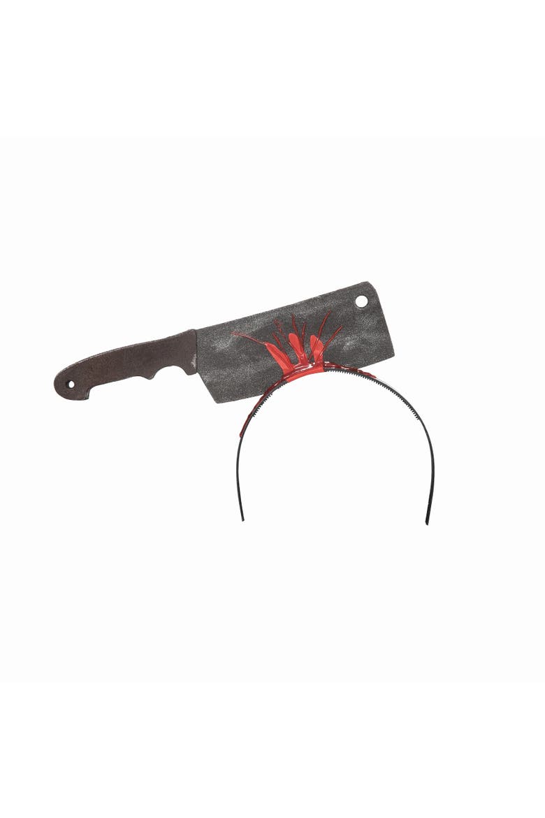 Bloody Butcher Knife Headband Halloween Costume Accessory, Main, color, Red