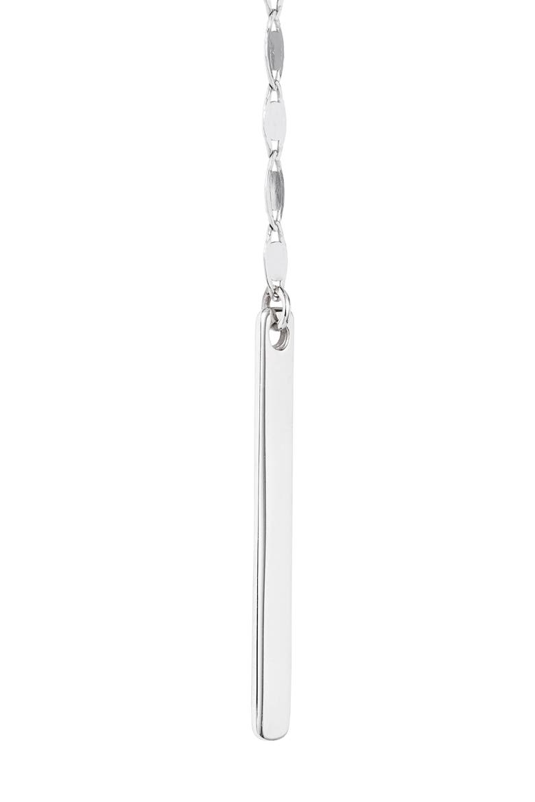 Nude Remix 14K Gold Bar Y-Necklace, Alternate, color, WHITE GOLD