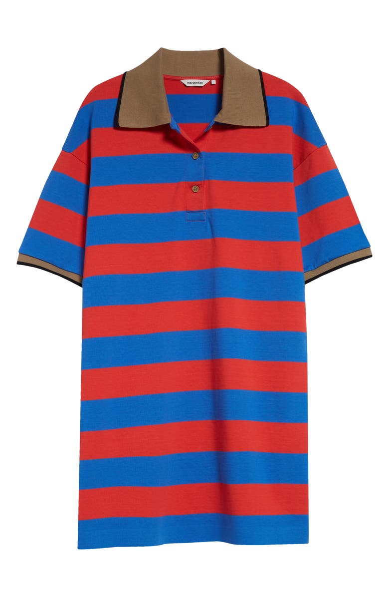 Marimekko Referenssi Stripe Cotton Polo Tunic, Alternate, color, 