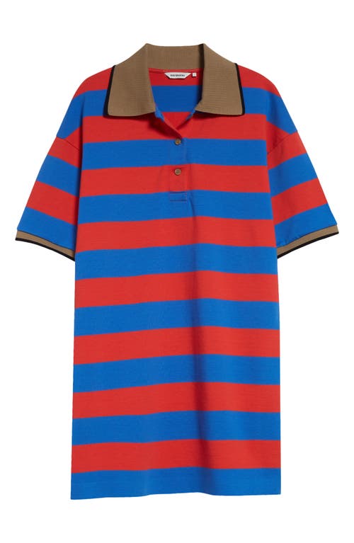 Marimekko Referenssi Stripe Cotton Polo Tunic In Multi