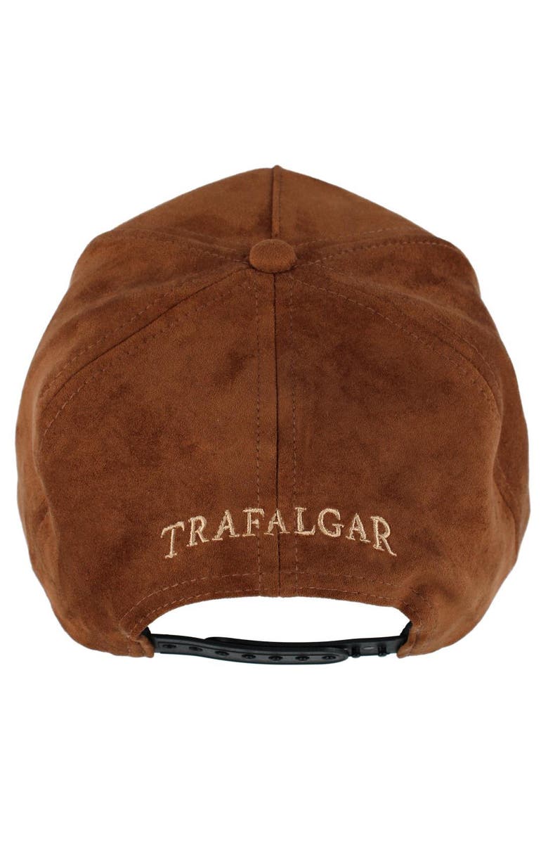 Trafalgar Traflagar's Faux Suede 5 Panel Cap with Braided Rope, Alternate, color, Cognac