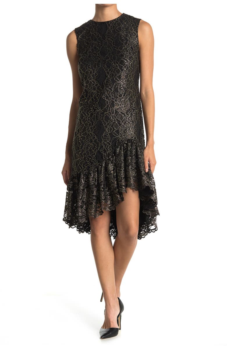 T Tahari Scoop Neck Sleeveless Sheath Dress, Alternate, color,