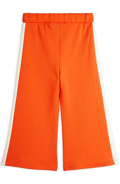 Mini Rodini Kids' Note Embroidered Organic Cotton Sweatpants In Red
