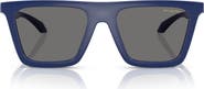 Versace 53mm Polarized Rectangular Sunglasses