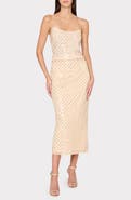 Milly Rosemary Sequin Embroidery Skirt